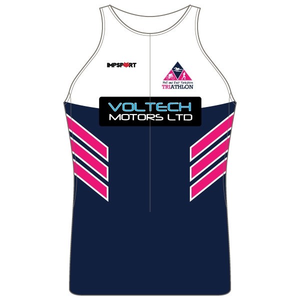 Hull and East Yorkshire Triathlon Club Men's Tri Top - no Pocket