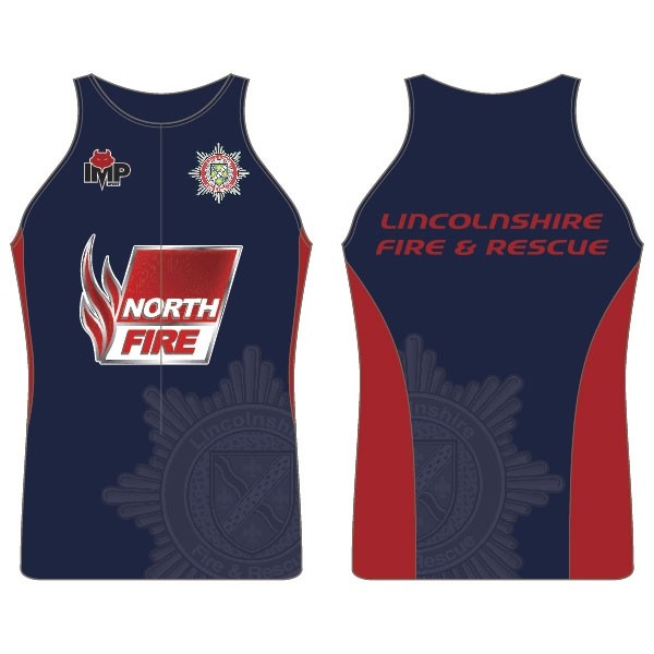 Lincs Fire and Rescue Tri Club Ladies Tri Top - no Pocket