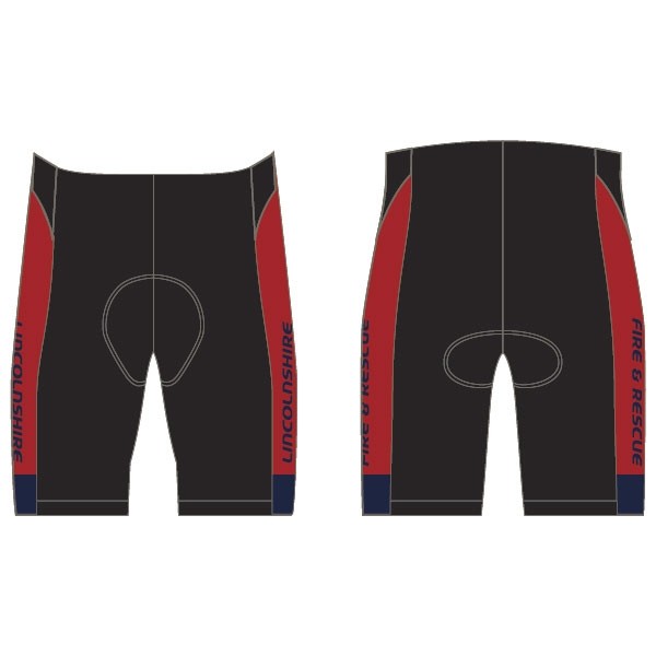 Lincs Fire and Rescue Tri Club Tri Shorts - no Pockets