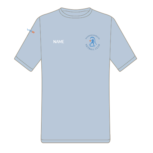 Bassingham Belles Netball Team Cool T - Sky Blue
