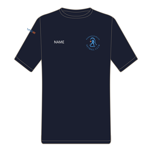 Bassingham Belles Netball Team Cool T - French Navy