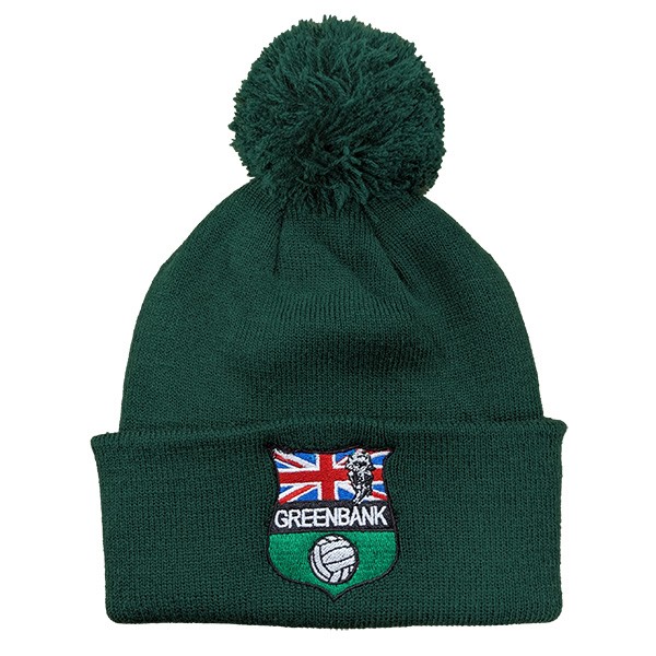 Greenbank FC B/Green Bobble Hat - Junior