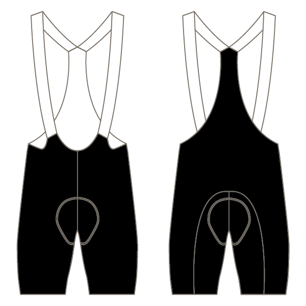 Redmon CC T3 Bibshorts (Black)