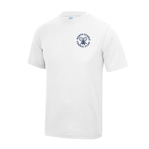 North Scarle Tennis Club Junior Performance T - White