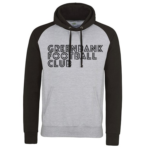 Greenbank FC Grey/ Black Hoodie Design 2 - Adult 