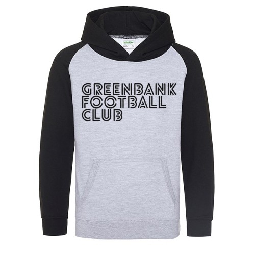 Greenbank FC Grey/ Black Hoodie Design 2 - Junior