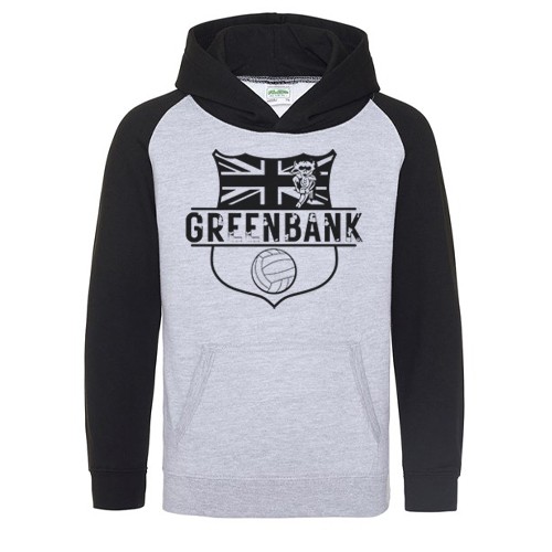 Greenbank FC Grey/ Black Hoodie Design 3 - Junior