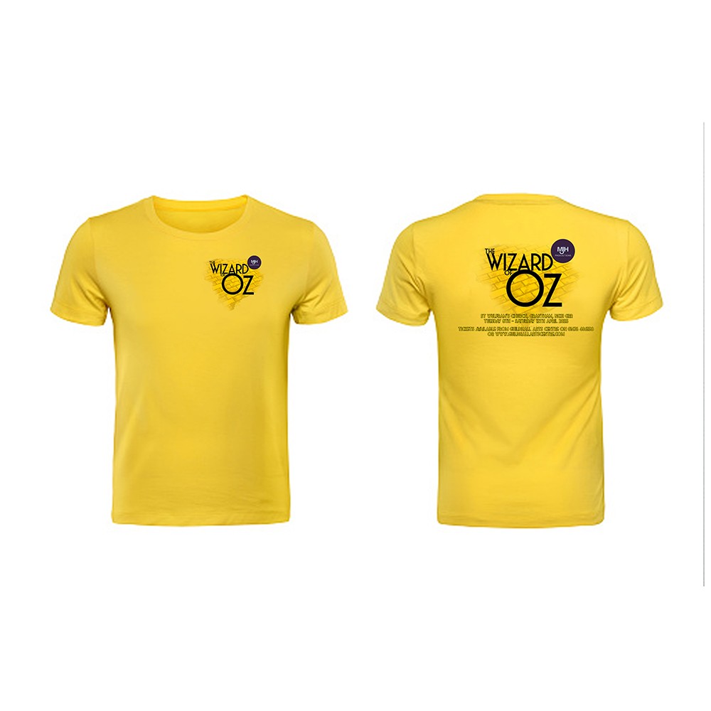 MJH Wizard of Oz Cotton T-Shirt Yellow - Junior