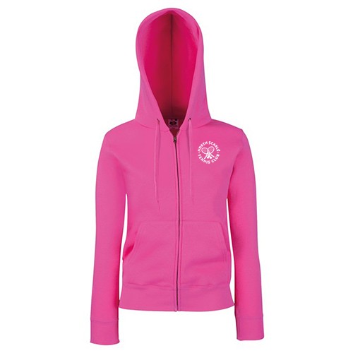 North Scarle Tennis Club Ladies Fit Hoodie - Fuchsia