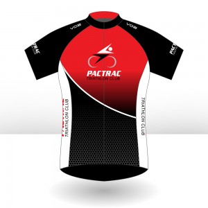 Pactrac Triathlon Club Short Sleeved Velocity Cycling Jersey