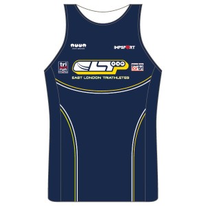 East London Triathletes Club Running Vest - Full Back