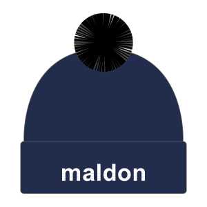 Maldon and District CC Bobble Hat (Navy)