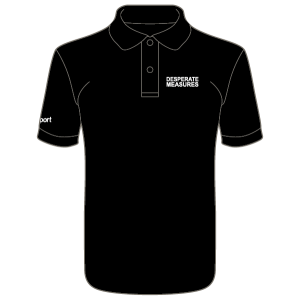 Desperate Measures Cool Polo (Black)