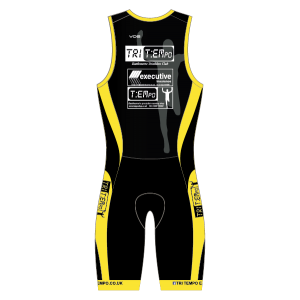 TriTempo Eastbourne Vortex Triathlon Suit - Rear Zip