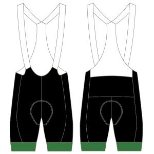 Vegan Cyclists T2 Bibshorts (Custom Leg Bands)
