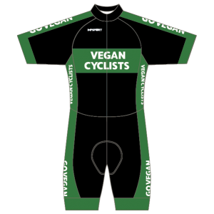 Vegan Cyclists T2 Skinsuit - Open Zip