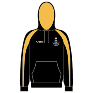 West Park Leeds Pro Hoodie Black/Amber (Youth)