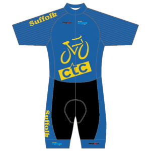 CTC Suffolk Blue/Yellow Design T2 Skinsuit - Open Zip