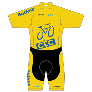 CTC Suffolk Yellow/Blue Design T1 Skinsuit - Short Sleeved