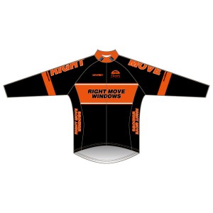 Team Right Move Windows Orange Design T1 Rain Jacket 