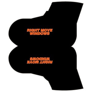 Team Right Move Windows Orange Design Overshoes