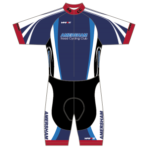 Amersham Road CC White Design T1 Skinsuit - Short Sleeved