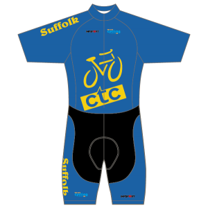 CTC Suffolk Blue/Yellow Design T1 Skinsuit - Short Sleeved