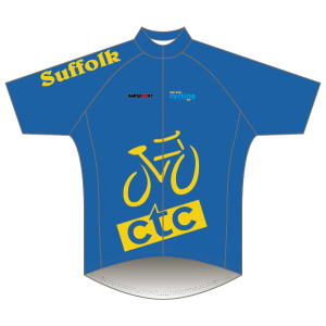 CTC Suffolk Blue/Yellow Design T1 Road Jersey - Short Sleeved