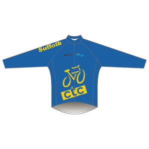 CTC Suffolk Blue/Yellow Design T1 Road Jersey - Long Sleeved