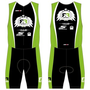 RnR Sport Men's Tri Suit - Front Zip - No Pockets