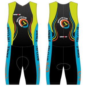 Swale Tri Club Men's Tri Suit - Back Zip -  With Mesh Pockets