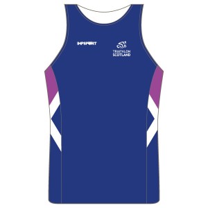 Triathlon Scotland Junior Running Vest - Crossover Back