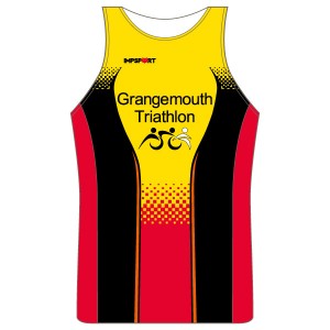 Grangemouth Triathlon Running Vest - Full Back