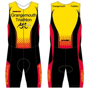 Grangemouth Triathlon Men's Tri Suit - Front Zip - With Mesh Pockets