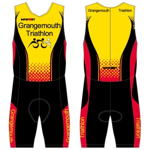 Grangemouth Triathlon Men's Tri Suit - Back Zip - With Mesh Pockets