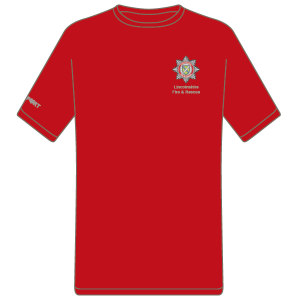 Lincs Fire and Rescue Junior T-Shirt (Red)