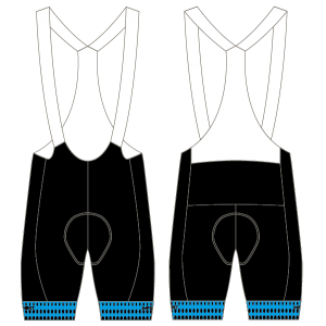 Two Mills Wirral CC T2 Bibshorts (Custom Leg Bands)