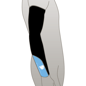White Mountain CC Light Blue Design Arm Warmers 
