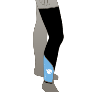 White Mountain CC Light Blue Design Leg Warmers