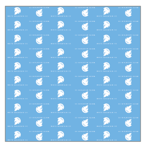 White Mountain CC Light Blue Design Snood
