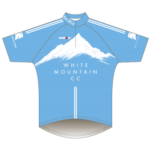 White Mountain CC Light Blue Design Sportive Road Jersey