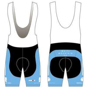 White Mountain CC Light Blue Design T1 Bibshorts
