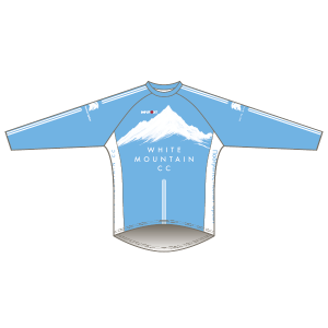White Mountain CC Light Blue Design Long Sleeved Downhill Jersey