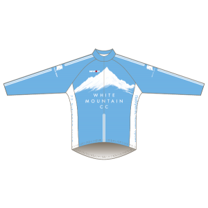 White Mountain CC Light Blue Design T1 Road Jersey - Long Sleeved
