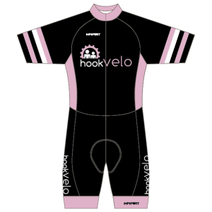 Hook Velo Pink T2 Skinsuit - Open Zip