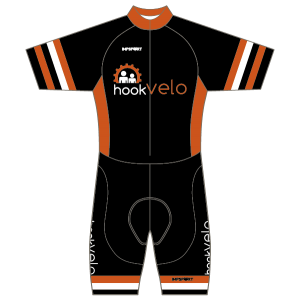 Hook Velo Orange T1 Skinsuit - Short Sleeved