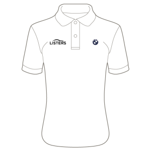 Listers BMW Boston Ladies Fit Polo Shirt - White