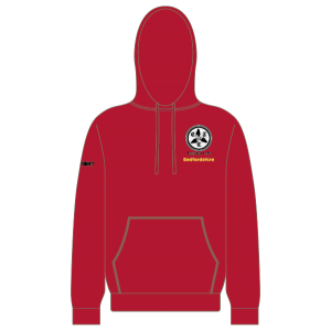 Cycling UK Bedfordshire Hoodie (Red)