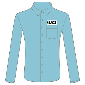 UCI Womens Tailored Shirt - Long Sleeved (Oxford Blue)