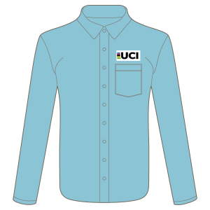 UCI Mens Tailored Shirt - Long Sleeved (Oxford Blue)